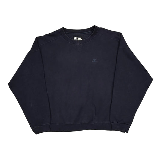 Starter Sweatshirt - XL Navy Cotton Blend