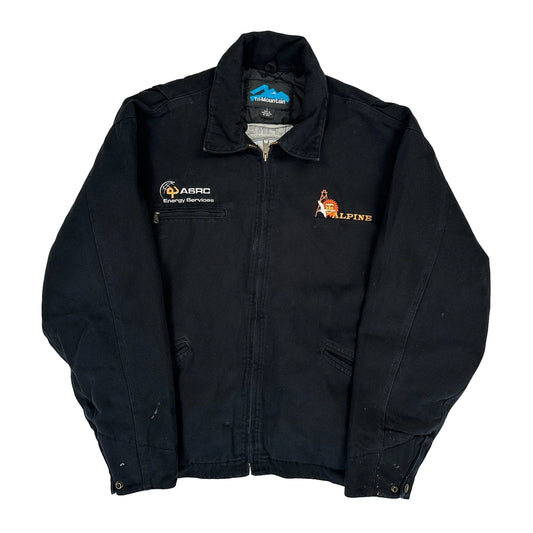 Drilling & Wells Support Tri-Mountain Graphic Jacket - Large Black Cotton
