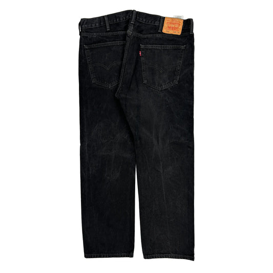 505 Levis Jeans - 38W 30L Black Cotton