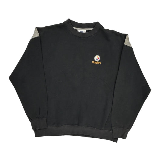 Steelers Nfl Football Sweatshirt - Medium Black Cotton