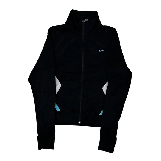Nike Track Jacket - Medium Black Polyester