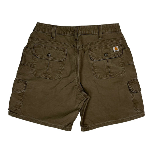 Carhartt Cargo Shorts - 30W UK 10 Brown Cotton