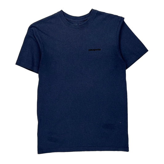 Responsibili-Tee Patagonia Graphic T-Shirt - Small Blue Cotton