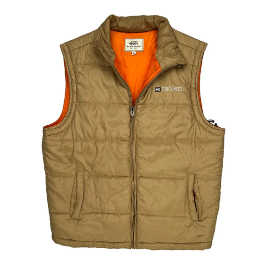 Ecko Unltd Hip Hop Gilet - Large Khaki Polyester