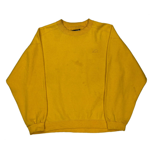 Starter Sweatshirt - Medium Yellow Cotton