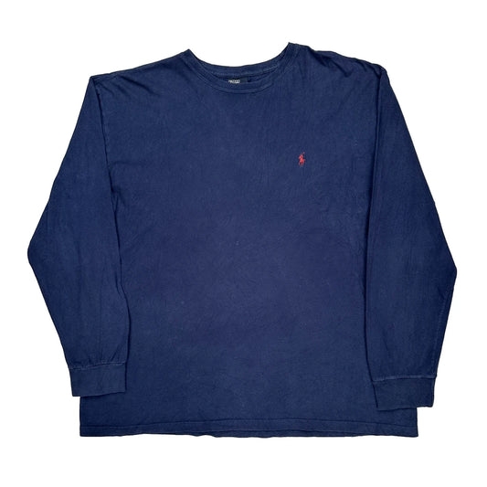 Polo By Ralph Lauren Long Sleeve T-Shirt - XL Blue Cotton