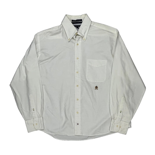 Tommy Hilfiger Shirt - Large White Cotton