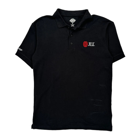 Jll Logo Dickies Polo Shirt - Medium Black Cotton Blend