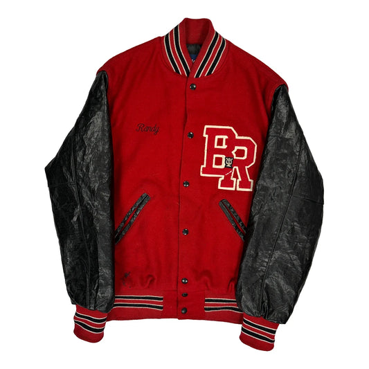 Drumline Holloway College Varsity Jacket - Medium Black Wool