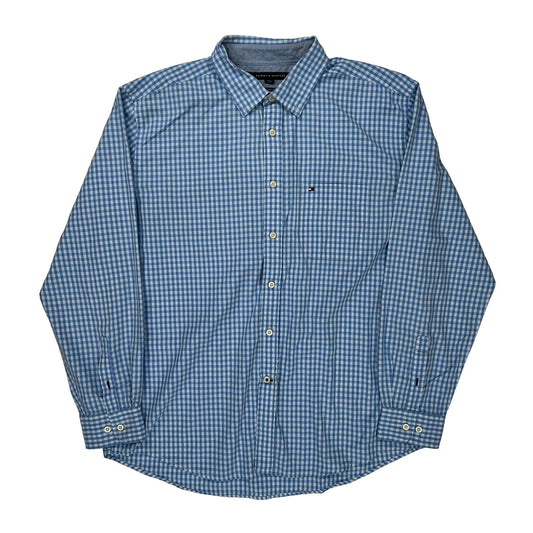 Tommy Hilfiger Checked Shirt - XL Blue Cotton