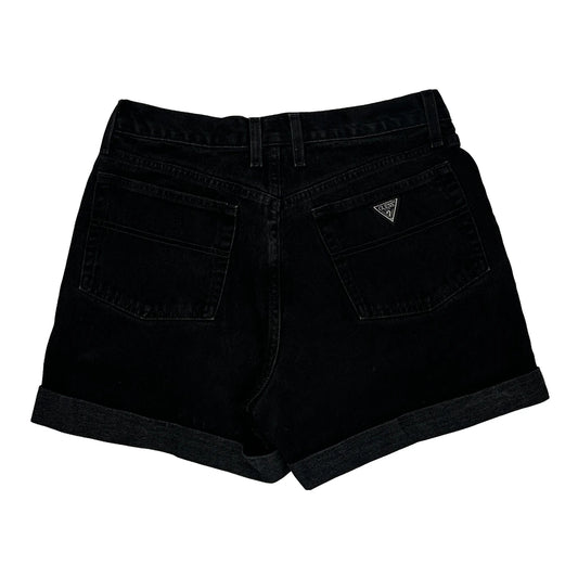 Guess Denim Shorts - 28W UK 8 Black Denim