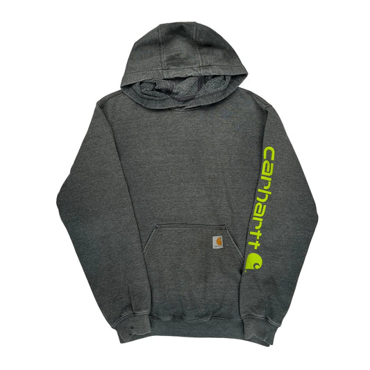 Original Fit Carhartt Hoodie - Small Grey Cotton Blend