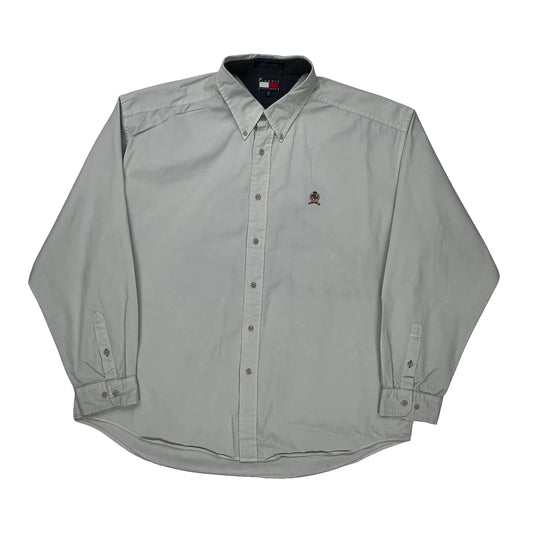 Tommy Hilfiger Shirt - 2XL Grey Cotton