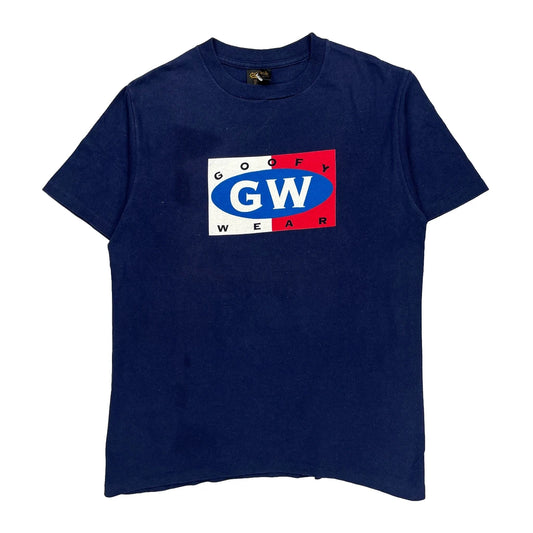 Goofy Wear Changes Single Stitch T-Shirt - Large Blue Cotton