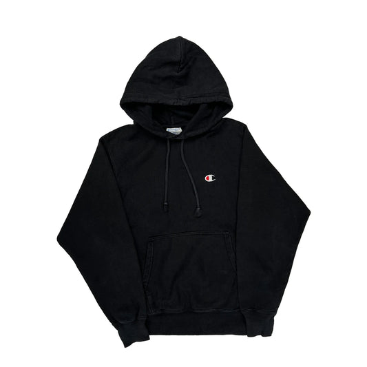 Reverse Weave Champion Hoodie - Small Black Cotton