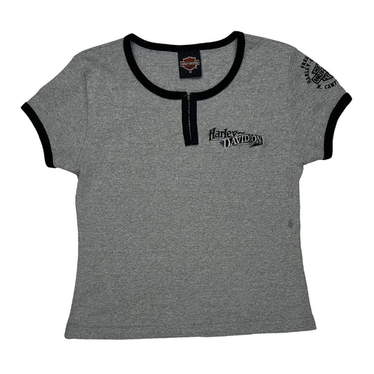 Harley Davidson T-Shirt - Medium Grey Cotton