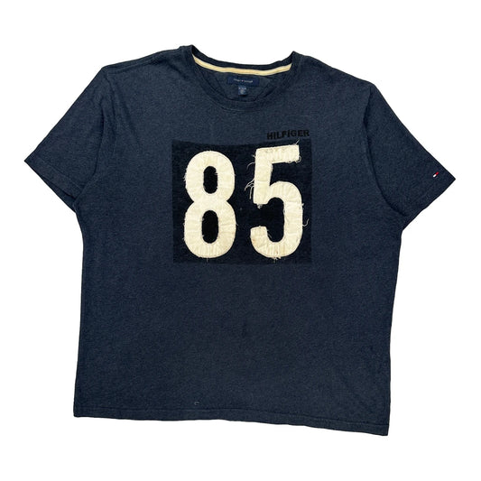 85 Tommy Hilfiger T-Shirt - XL Blue Cotton