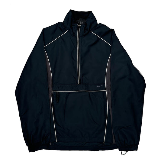 Nike Track Jacket - Small Black Polyester