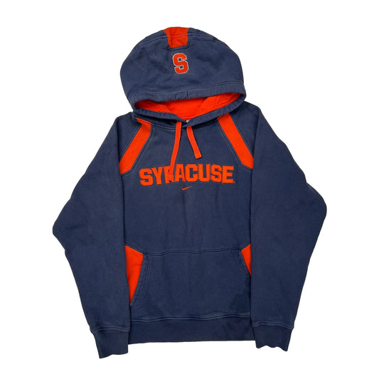 Syracuse Nike College Hoodie - Large Blue Cotton
