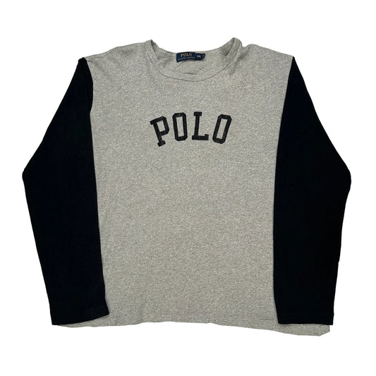 Polo By Ralph Lauren Long Sleeve T-Shirt - 2XL Black Cotton