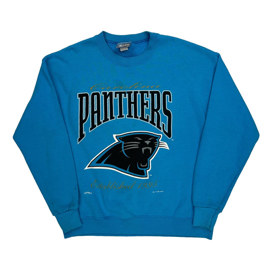 Carolina Panthers Lee Sport Nfl Sweatshirt - Large Blue Cotton
