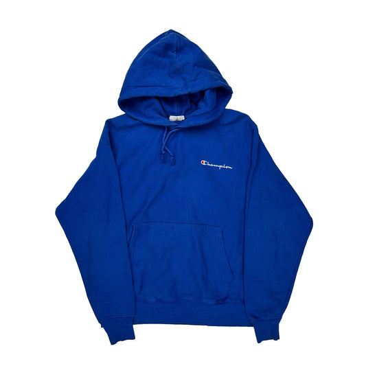 Reverse Weave Champion Hoodie - Medium Blue Cotton