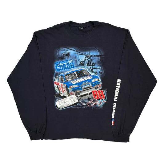 National Guard Chase Authentics Nascar Long Sleeve T-Shirt - 2XL Multicoloured Cotton