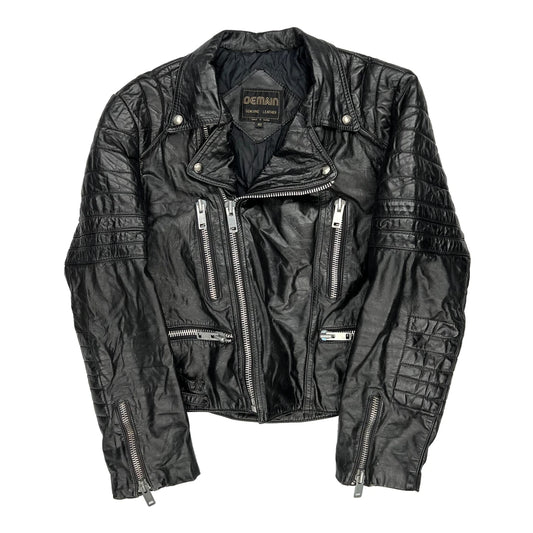 Demain Leather Jacket - Medium Black Leather