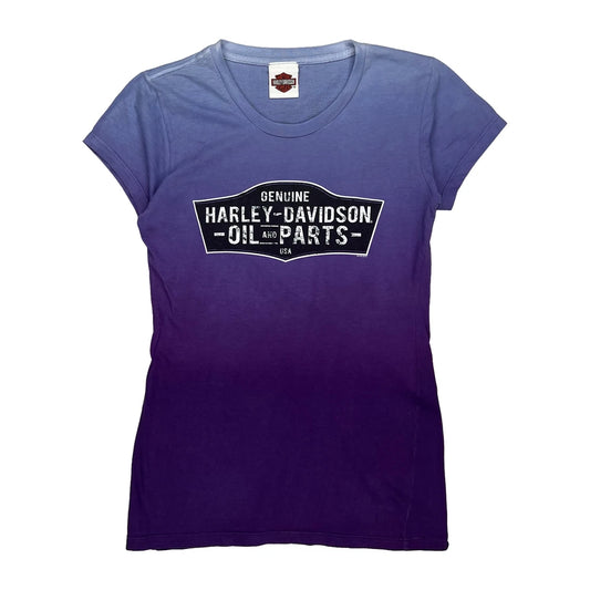 Harley Davidson T-Shirt - Small Purple Cotton