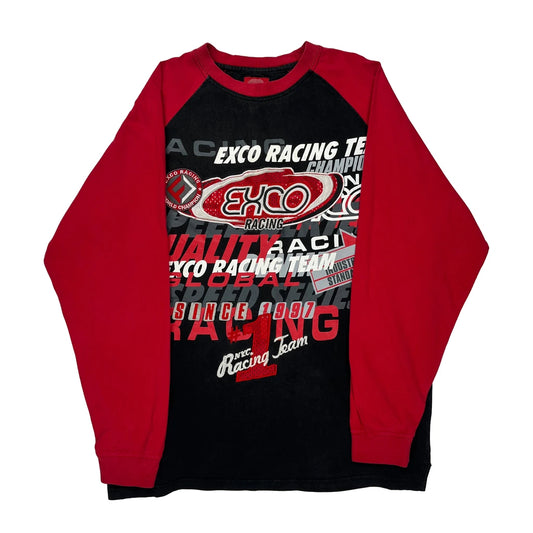 Racing Exco Hip Hop Long Sleeve T-Shirt - Large Black Cotton