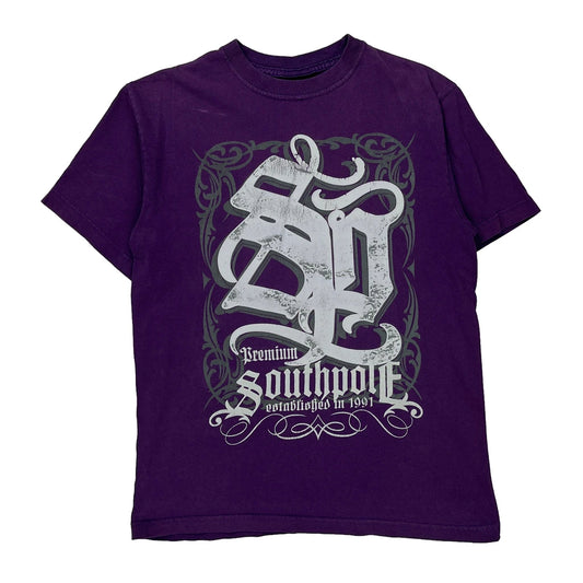 Southpole Hip Hop T-Shirt - Medium Purple Cotton