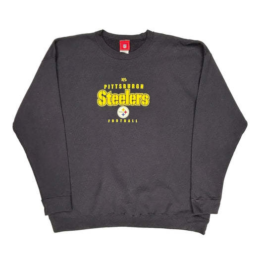 Pittsburgh Steelers Nfl Sweatshirt - 2XL Black Cotton