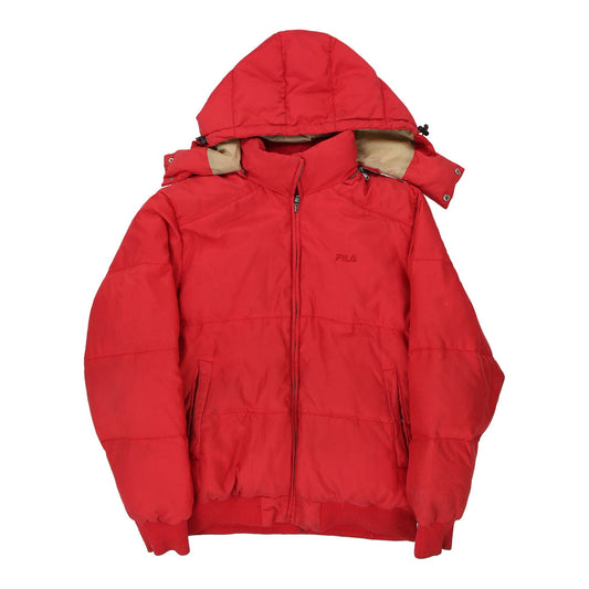 Vintage red Fila Puffer - mens xx-large