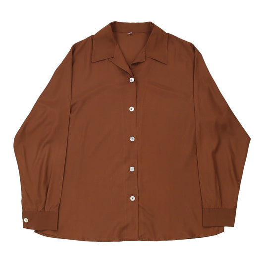 Vintage brown Unbranded Shirt - womens x-large