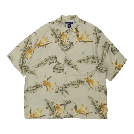 Vintage beige Holland America Line Hawaiian Shirt - mens x-large